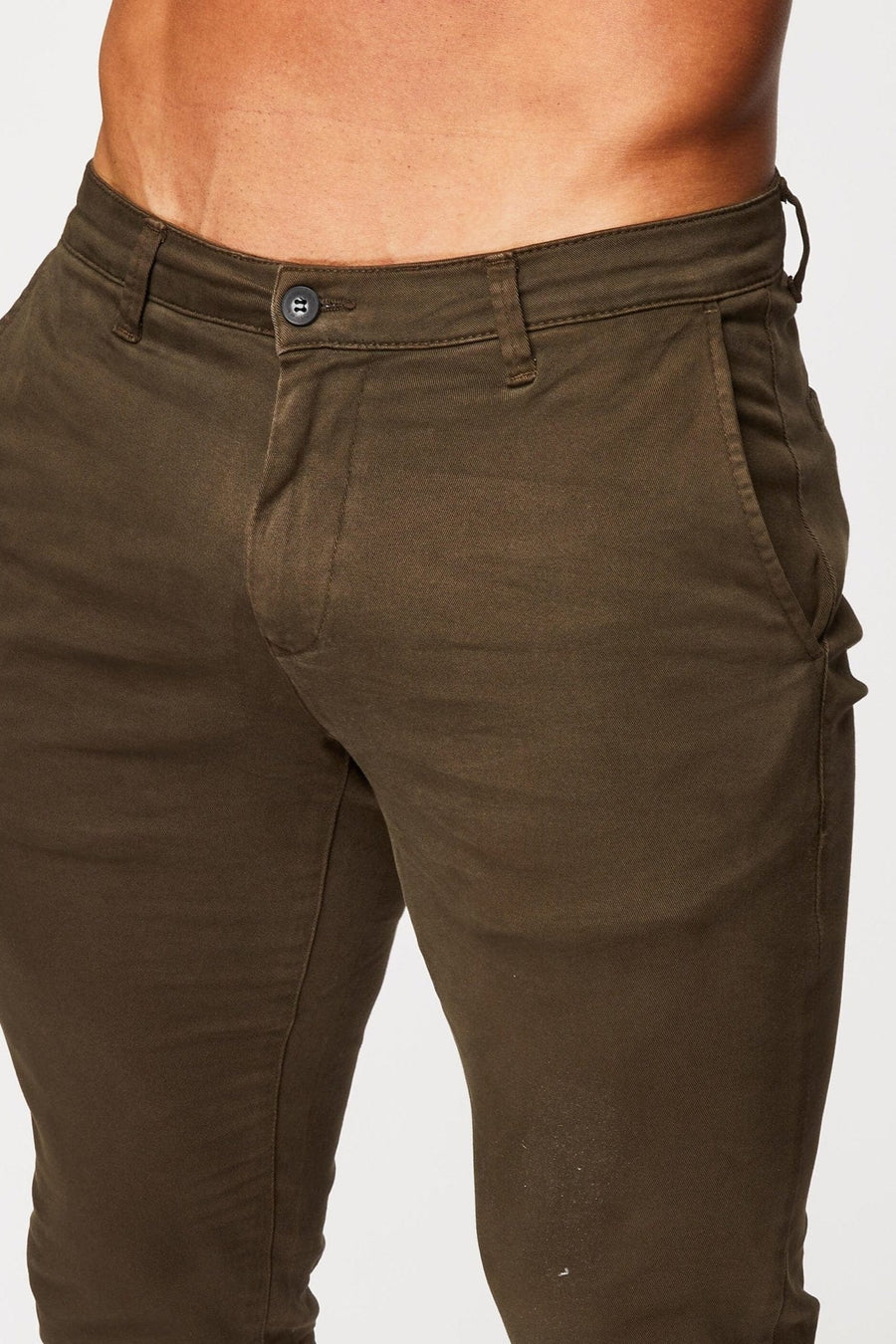 Legend London Trousers SPRAY-ON STRETCH CHINO - KHAKI