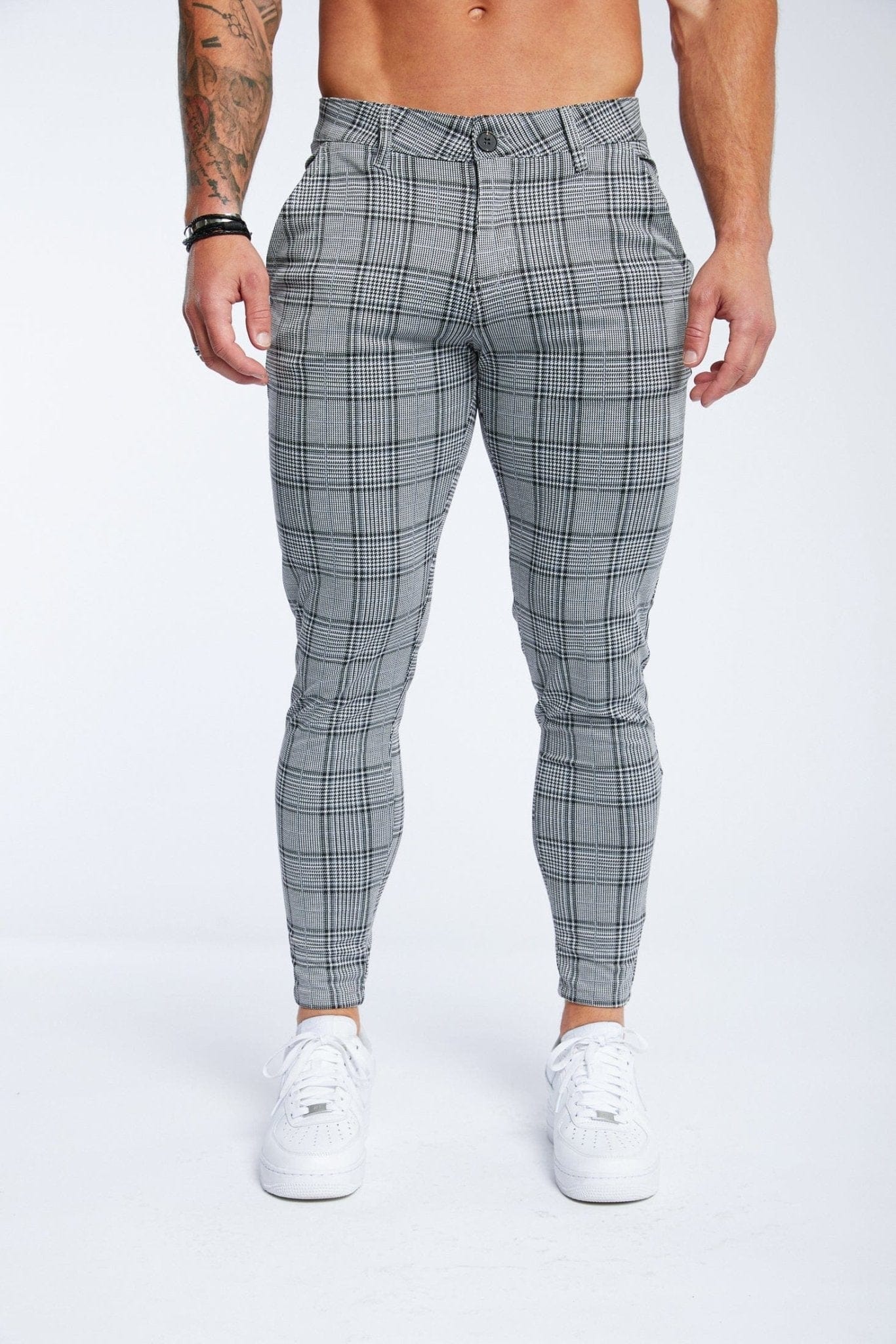 Legend London Trousers Spray on trouser in Grey check
