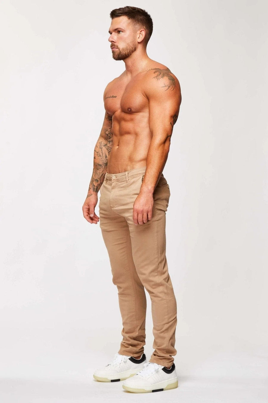 Legend London Trousers STRAIGHT LEG CHINO - BEIGE