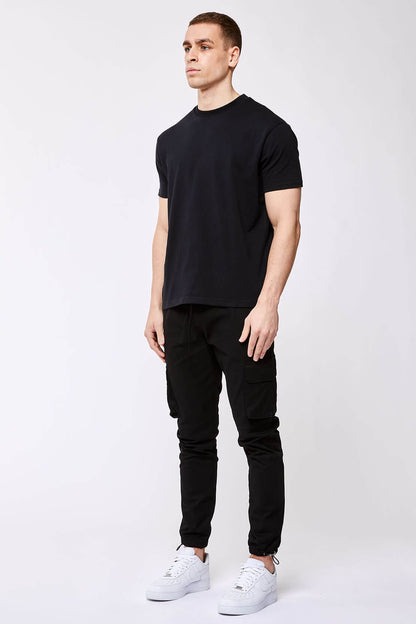 Legend London Trousers UTILITY CARGO PANTS - BLACK