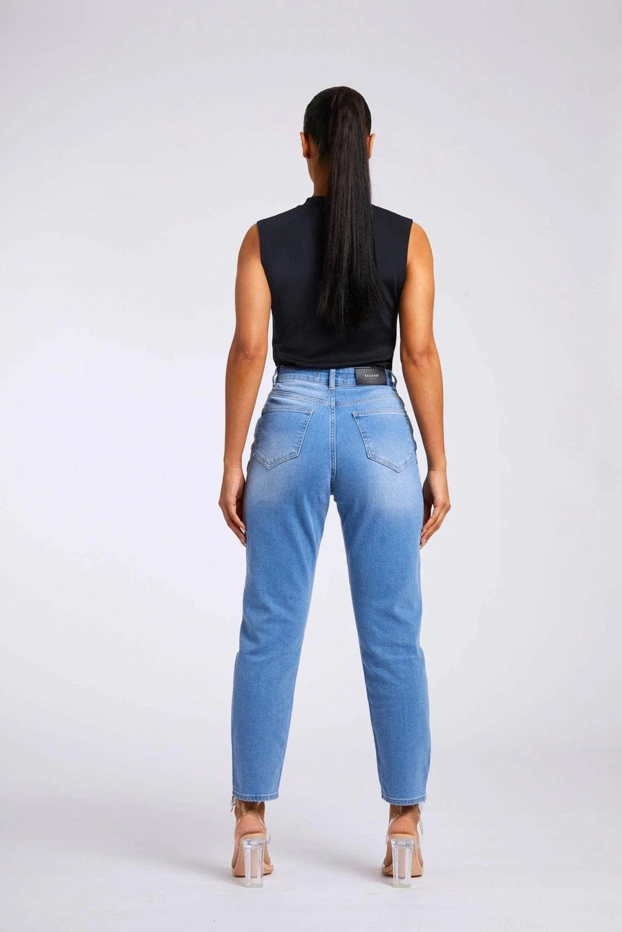 Legend London Women's Jeans MOM JEANS - VINTAGE BLUE WASH