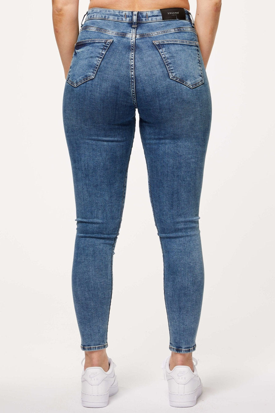 Legend London Women's Jeans SKINNY JEANS - BLUE DYE