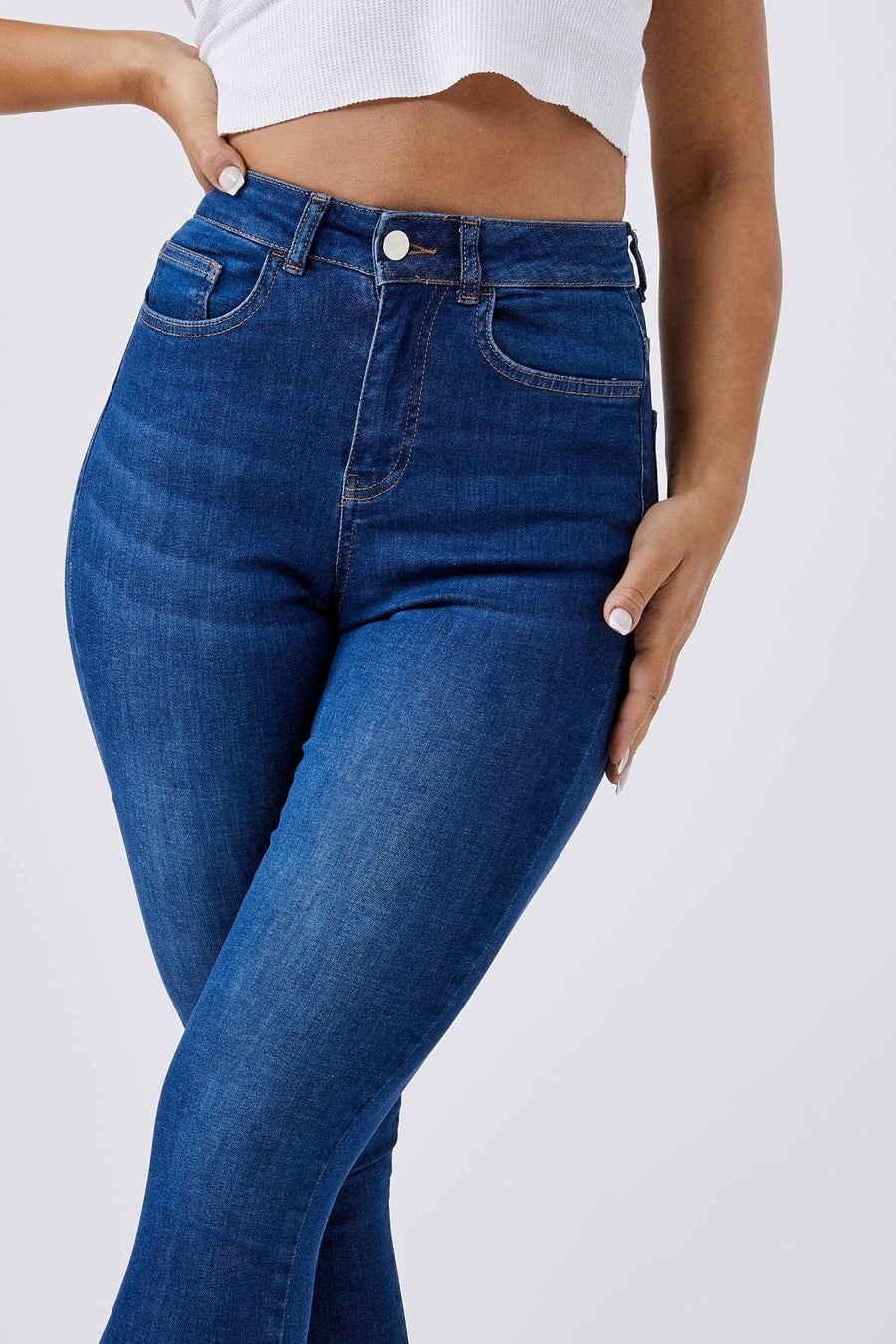 Legend London Women's Jeans SKINNY JEANS - DARK BLUE