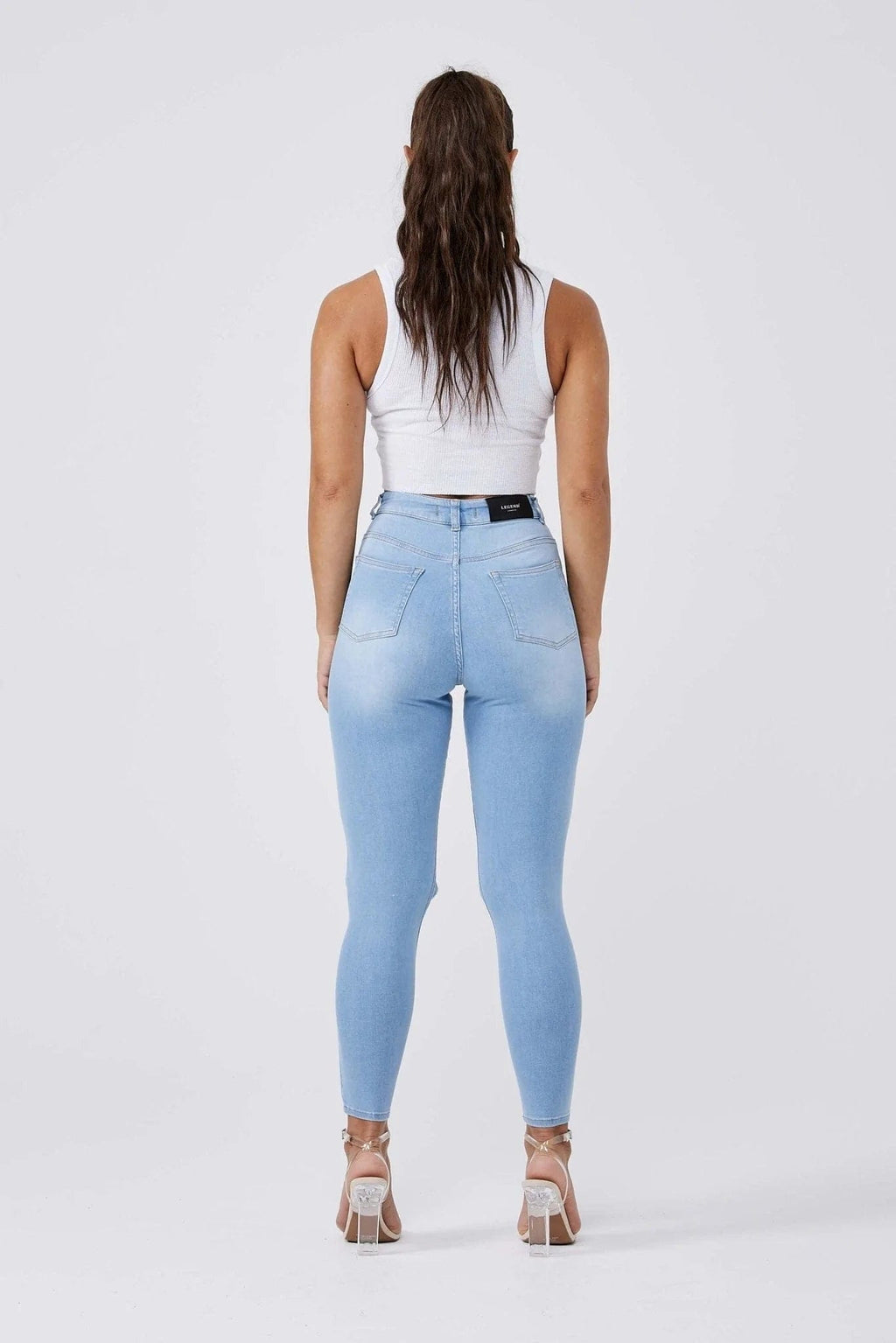 alt
Legend London Damenjeans SKINNY JEANS MULTI RIPPED - Hellblau