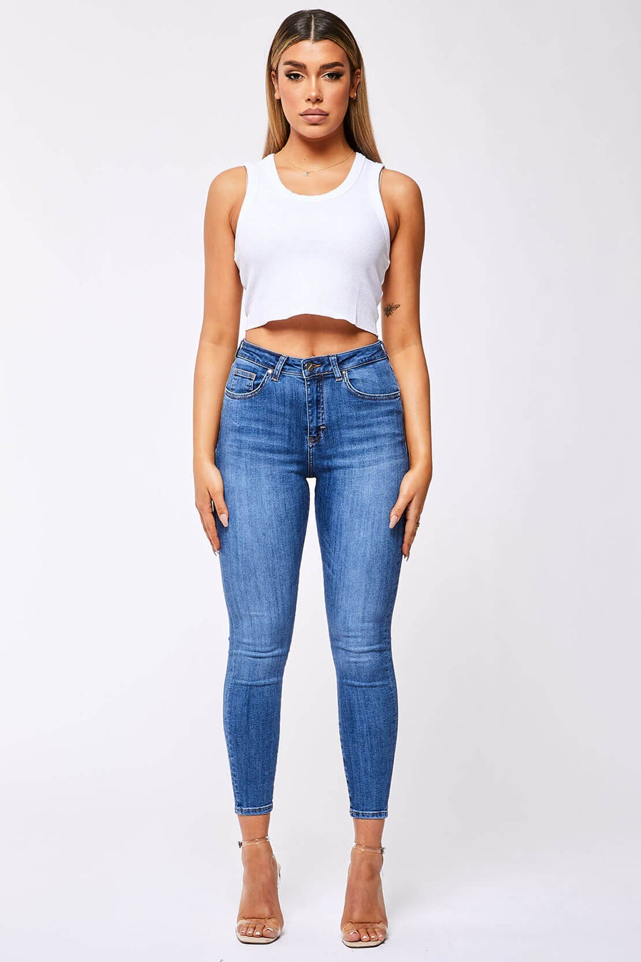 Legend London Women's Jeans SKINNY JEANS - OVERDYED DARK BLUE