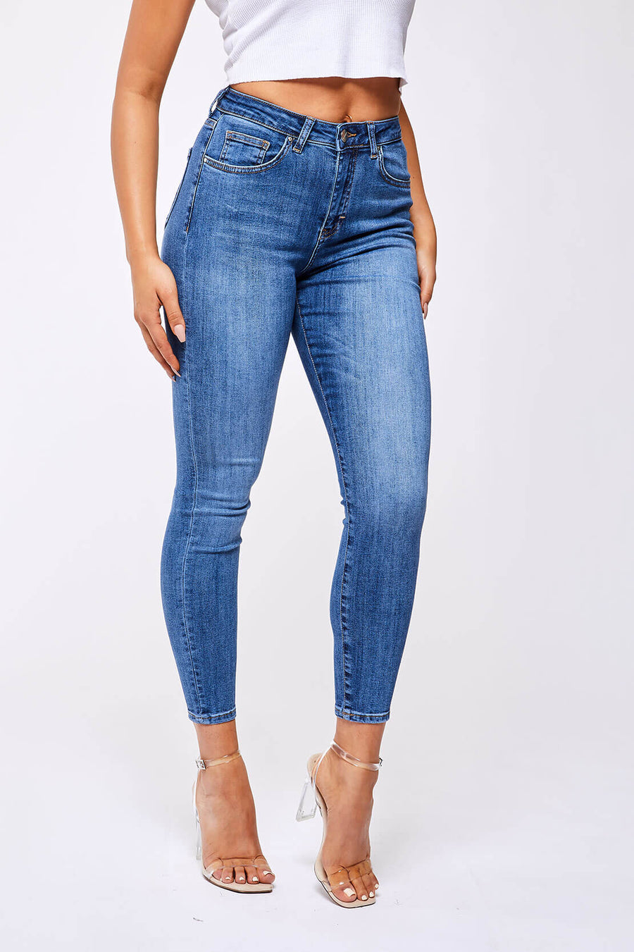 Legend London Women's Jeans SKINNY JEANS - OVERDYED DARK BLUE