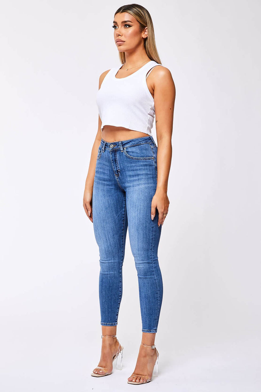 Legend London Women's Jeans SKINNY JEANS - OVERDYED DARK BLUE