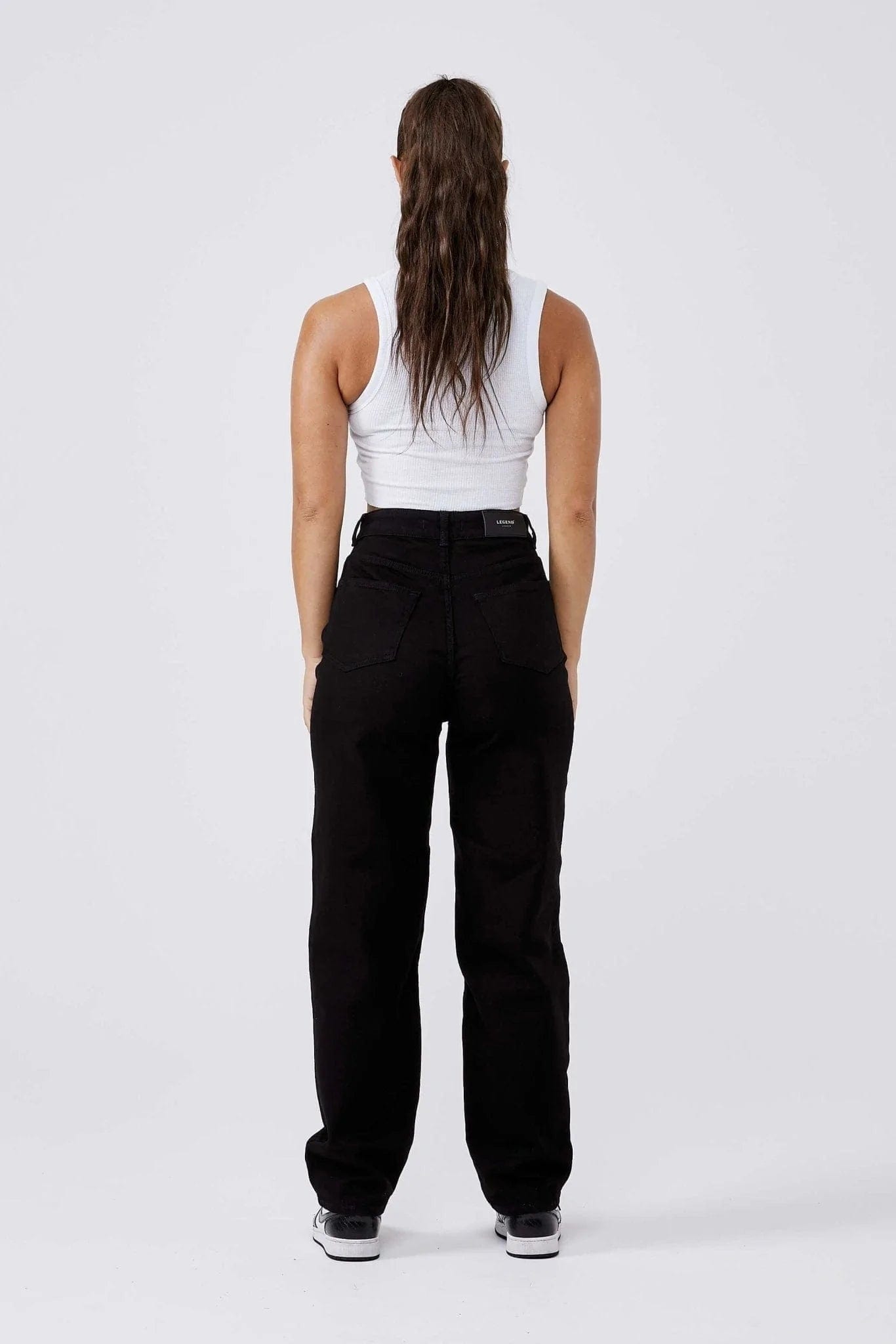 Legend London Womens Jeans BAGGY JEANS - BLACK