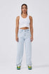 Legend London Womens Jeans BAGGY JEANS - BLEACH WASH