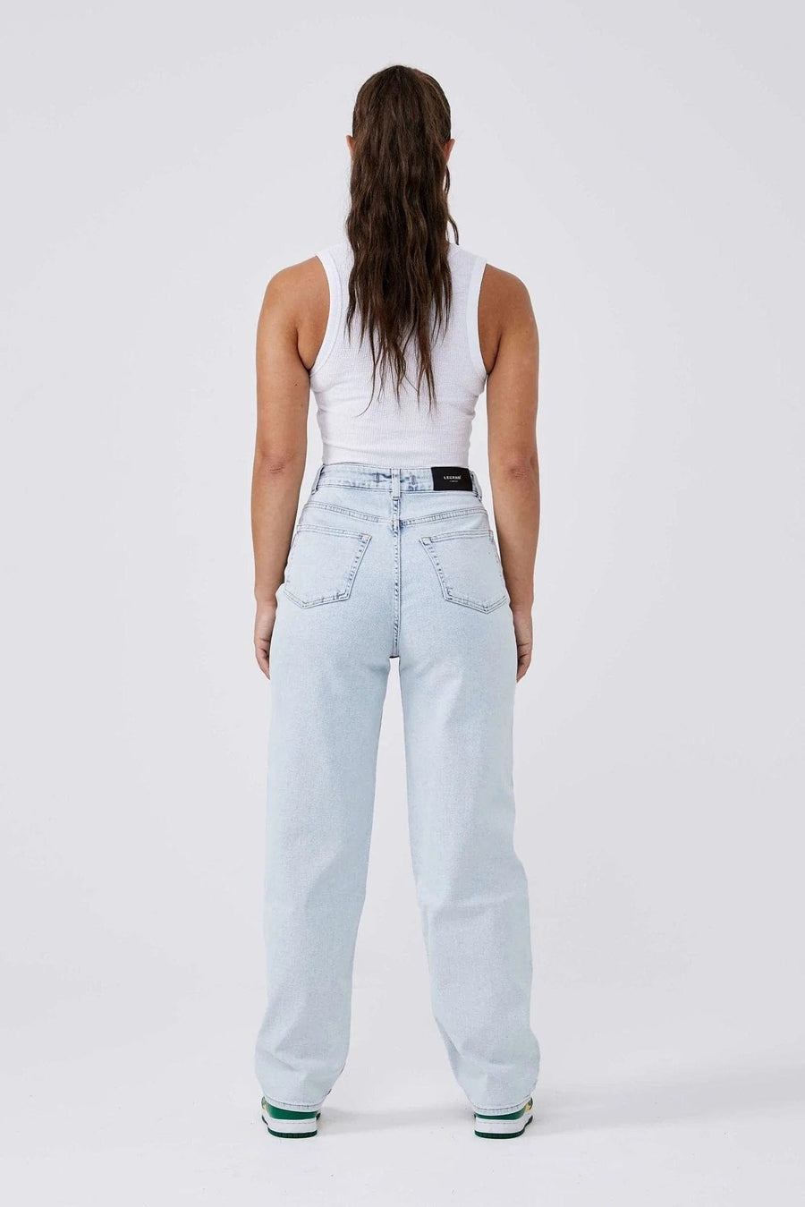 Legend London Womens Jeans BAGGY JEANS - BLEACH WASH