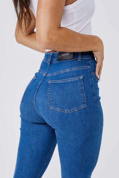 Legend London Womens Jeans SKINNY JEANS - AZURE BLUE