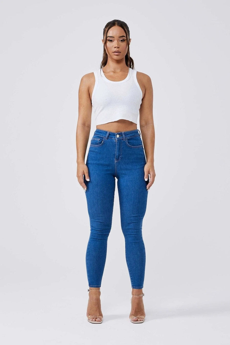 Legend London Womens Jeans SKINNY JEANS - AZURE BLUE