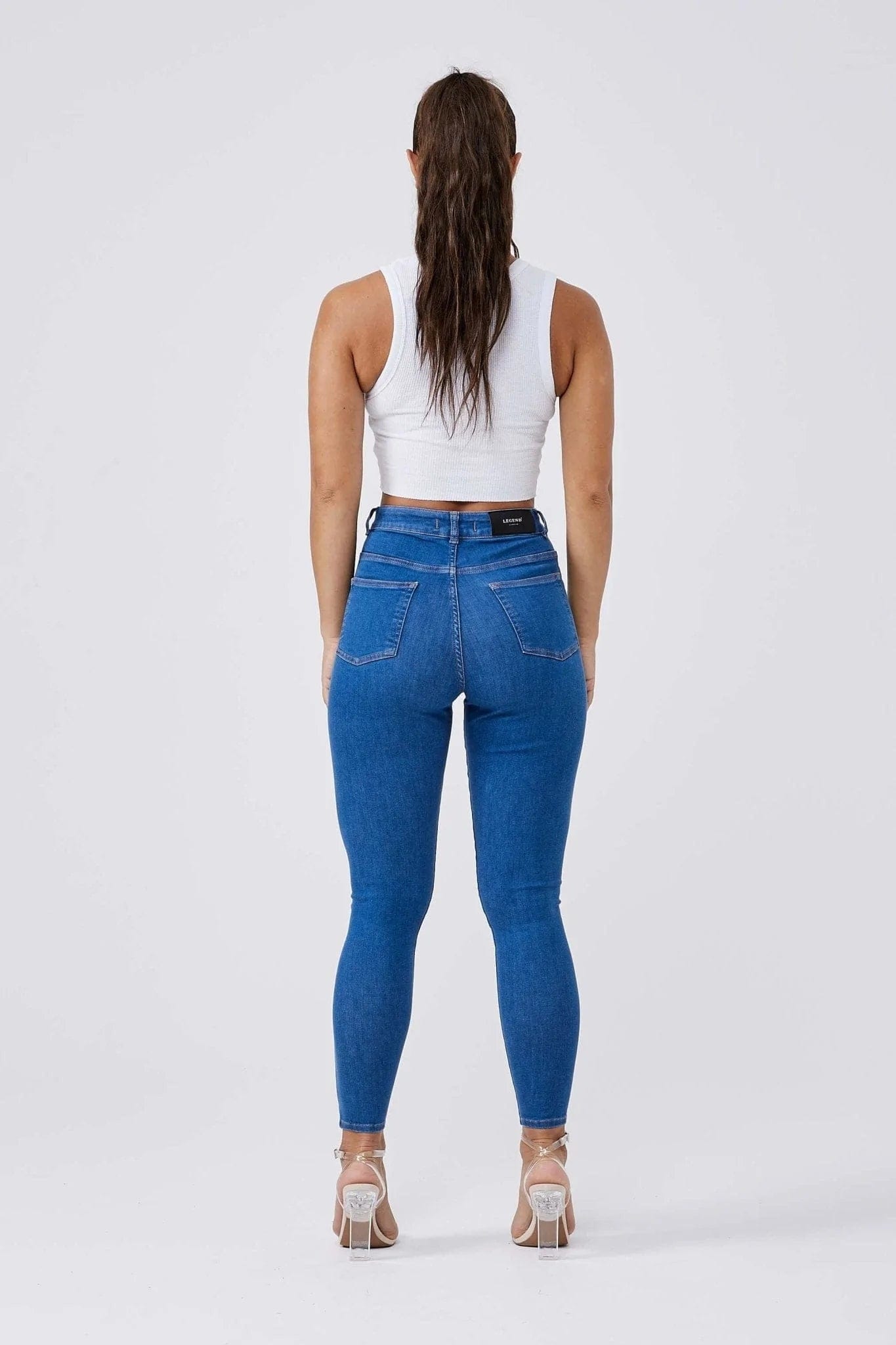 SKINNY JEANS - AZURE BLUE – Legend London