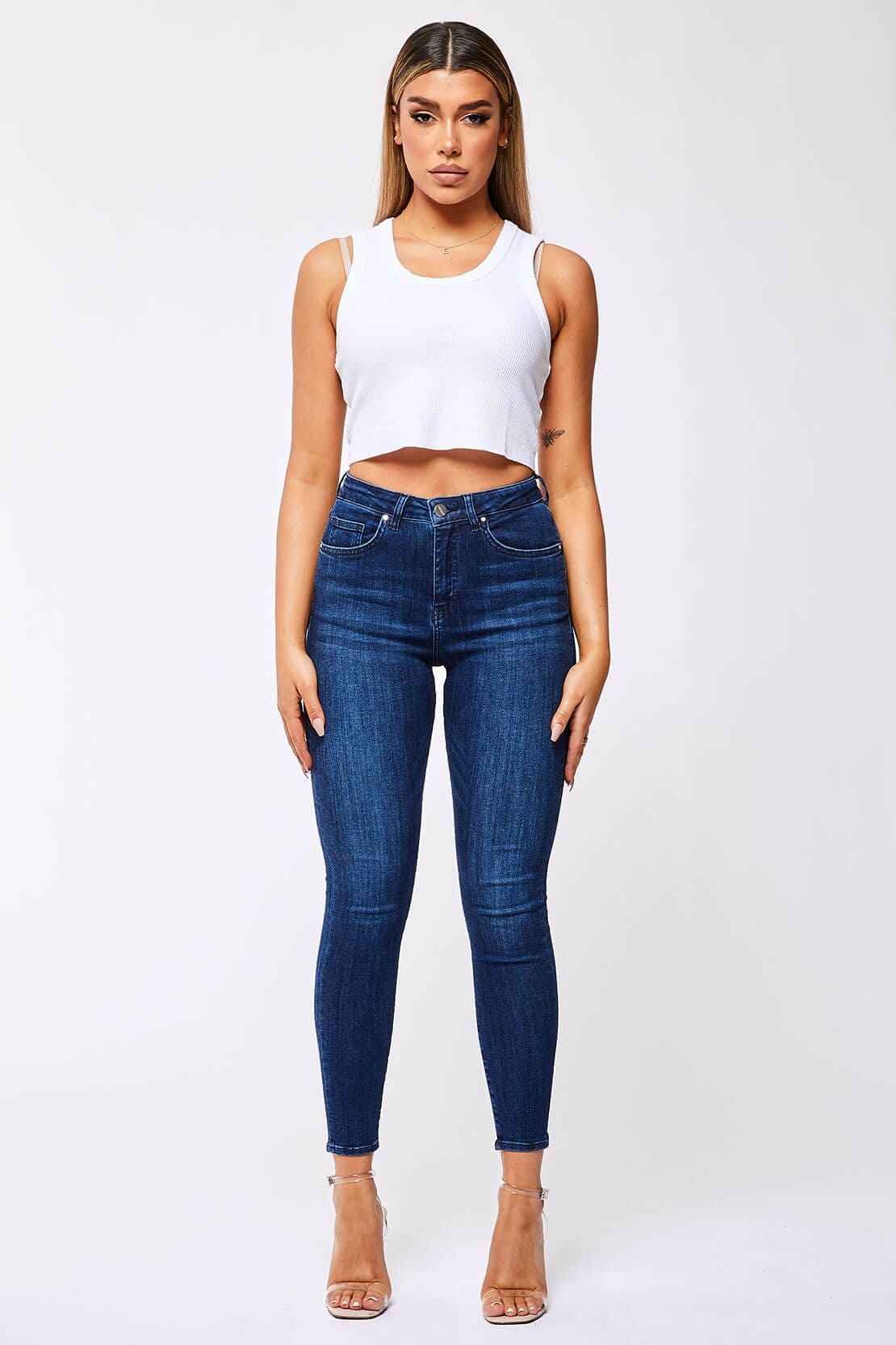 SKINNY JEANS - CLASSIC INDIGO BLUE – Legend London