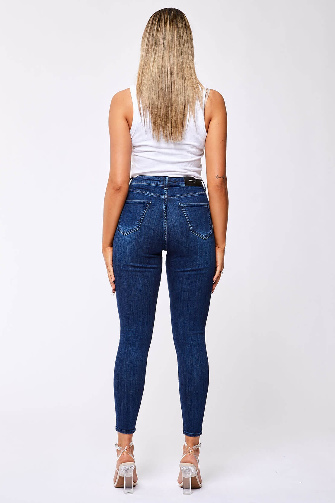 Legend London Womens Jeans SKINNY JEANS - CLASSIC INDIGO BLUE