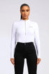 Legend London Womens Tops HIGH NECK BODY SUIT - WHITE
